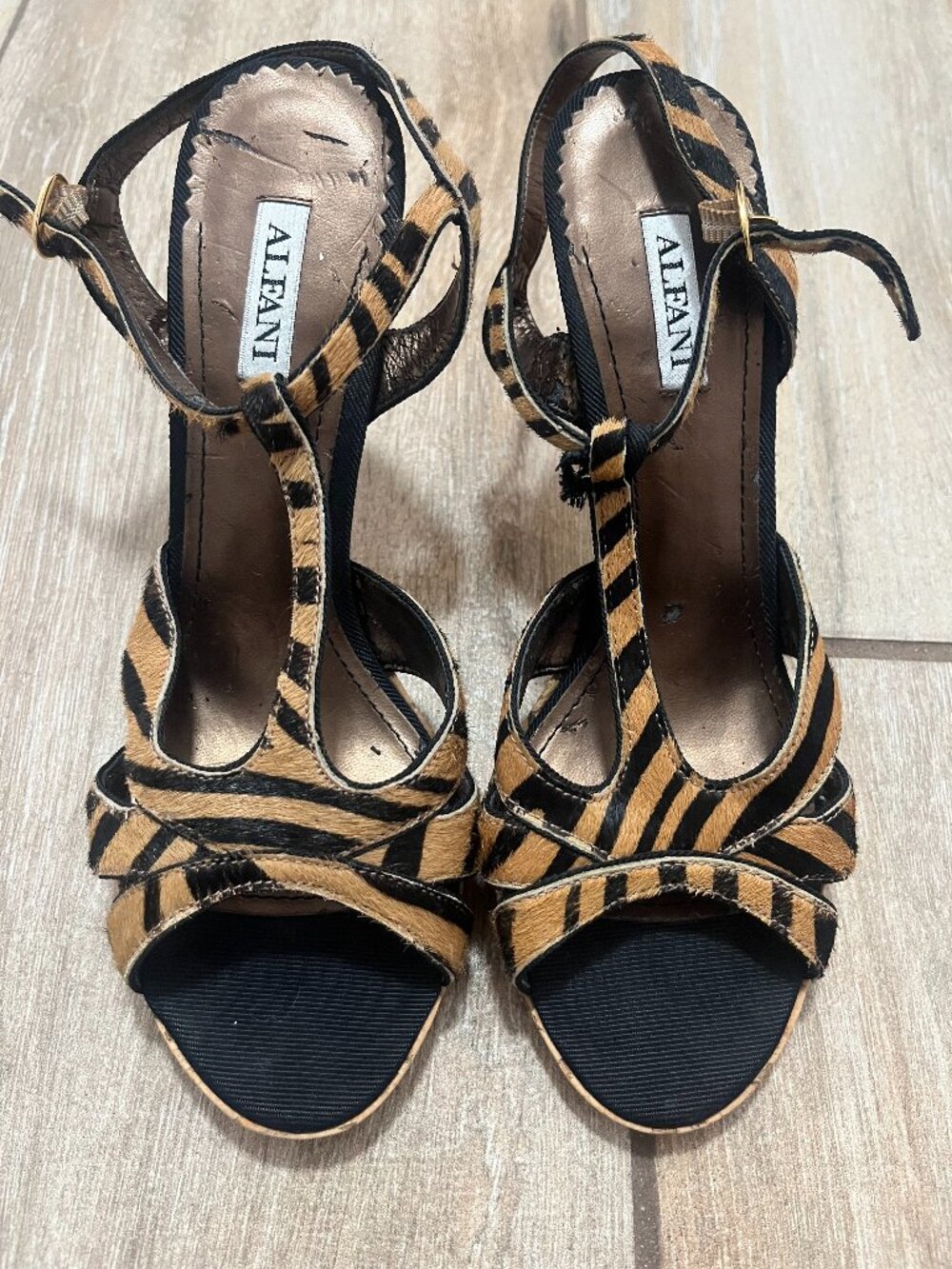 Tiger stripe heels
